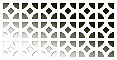 Панель декоративная 1200х600 Сусана (Альберта) Белый