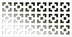 Панель декоративная 1200х600 Дамаско (Виктория) Белый