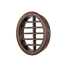 Круглая вентиляционная решётка d47 мм,  коричневая