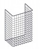 Корзина для белья откидная с креплениями к фасаду 340*525*230 мм, сер.металлик